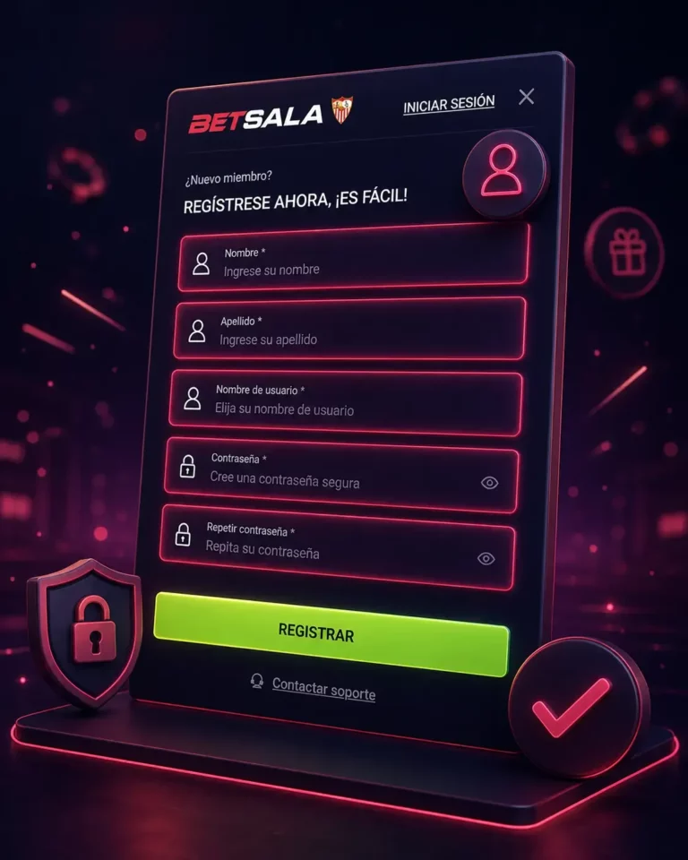 Registro y configuración inicial de una cuenta Betsala